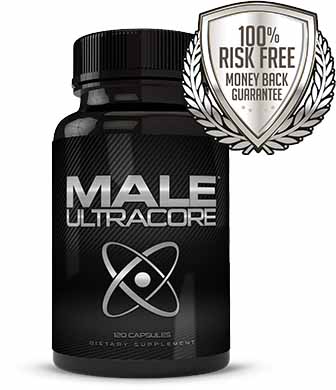 Bottle of MaleUltra Core Supplements